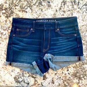 Hi-rise Jean Shorts